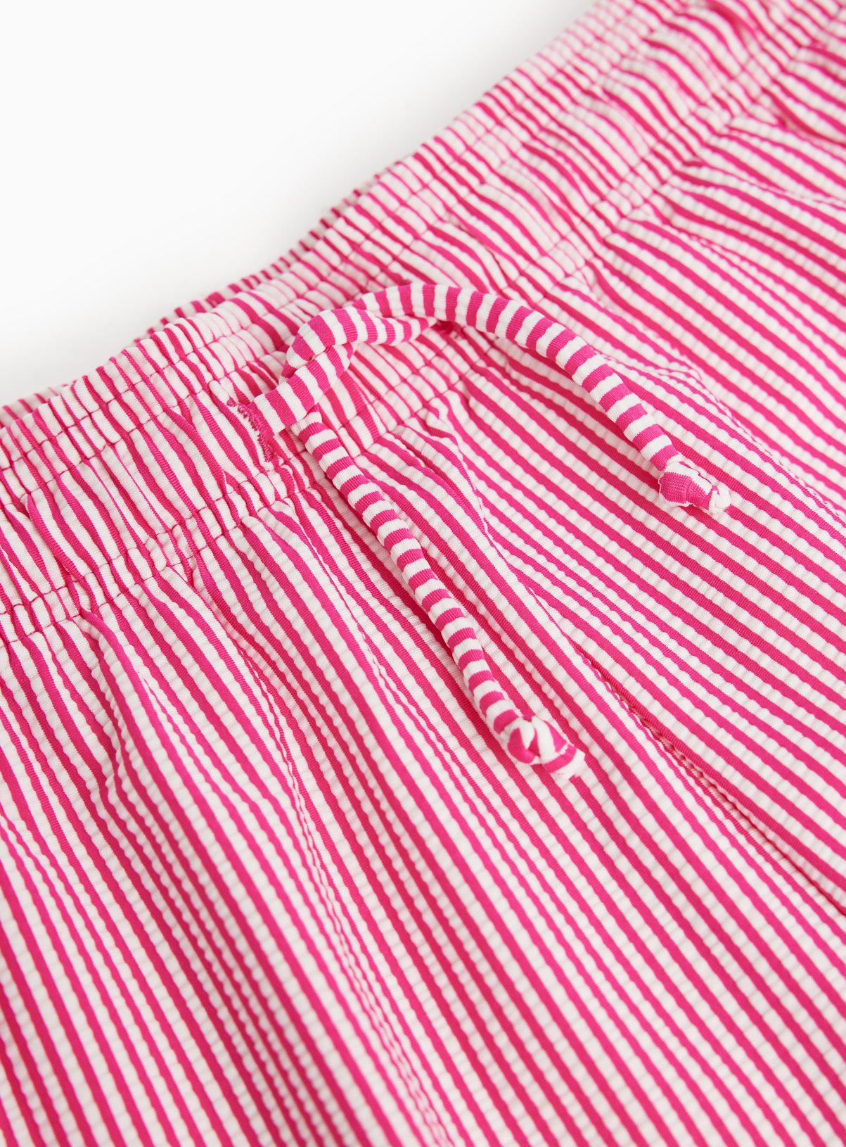 Pink Striped Seersucker Swim Shorts 10-11 years - Image 2 thumbnail